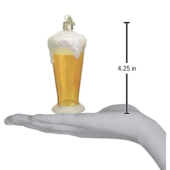 Glass of Beer Old World Christmas Ornament - Picture 3 of 3